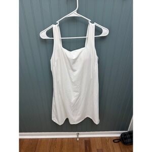 Callia Womens M White Inspire Scoop Back Dress Athletic‎ Workout Activewear